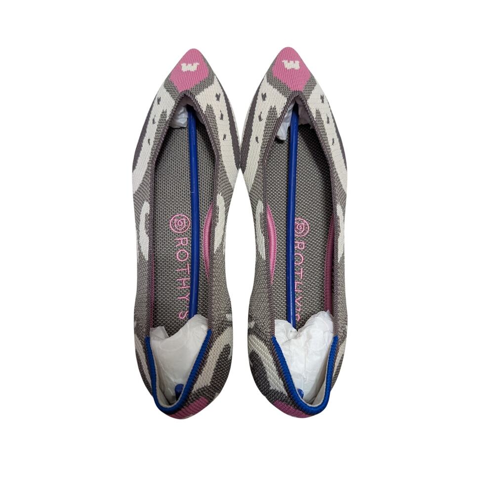 NIB Rothy's The Point Moroccan Rose  Flat Womens 9.5